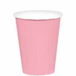 Amscan Party Supplies Paper Cups 266ml Pink 20 Pack