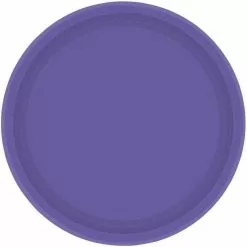 Amscan Party Supplies Paper Plates Round 20cm Purple 8 Pack
