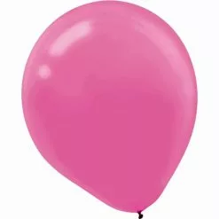 Amscan Party Supplies Helium Quality Latex Balloons 30cm Bright Pink 15 Pack