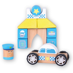 Discoveroo Snap - Blocks Police Car And Station 19pc