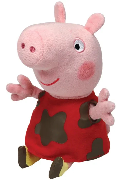 Peppa Pig Muddy Regular Beanie Plush Toy 15cm