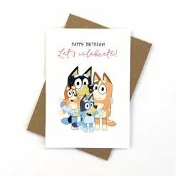 Bluey Birthday Card 11cm X 15cm