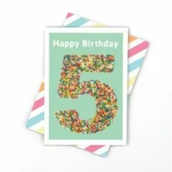 Candle Bark Creations 5 In Freckles Birthday Card