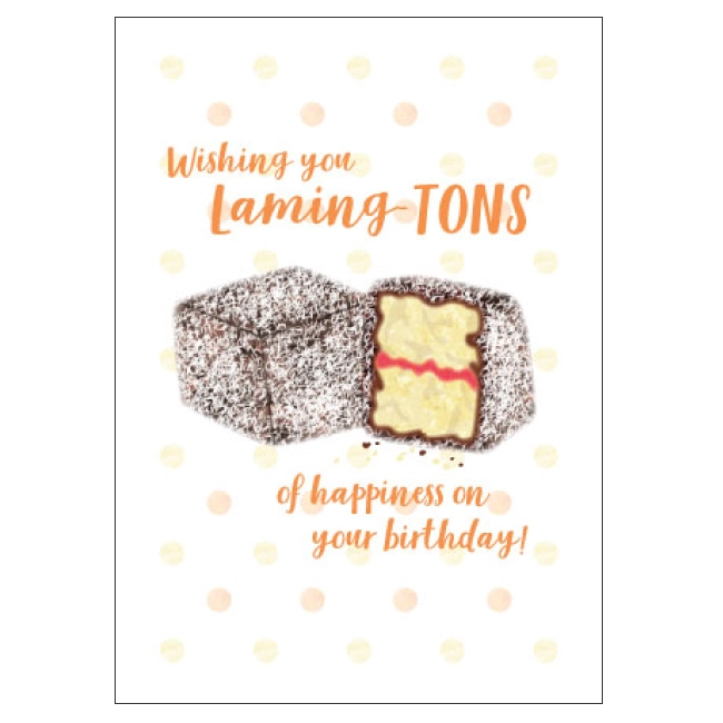 Candle Bark Creations Matilda's Milk Bar Lamingtons Birthday Card 11cm X 15cm