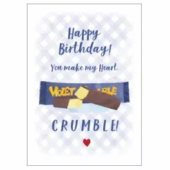 Candle Bark Creations Matilda's Milk Bar Violet Crumble Birthday Card 11cm X 15cm