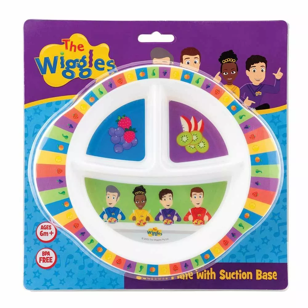 The Wiggles We're All Fruit Salad Suction Section Plate