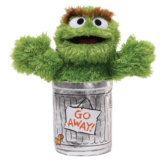 Sesame Street Oscar The Grouch Soft Plush Toy 28cm