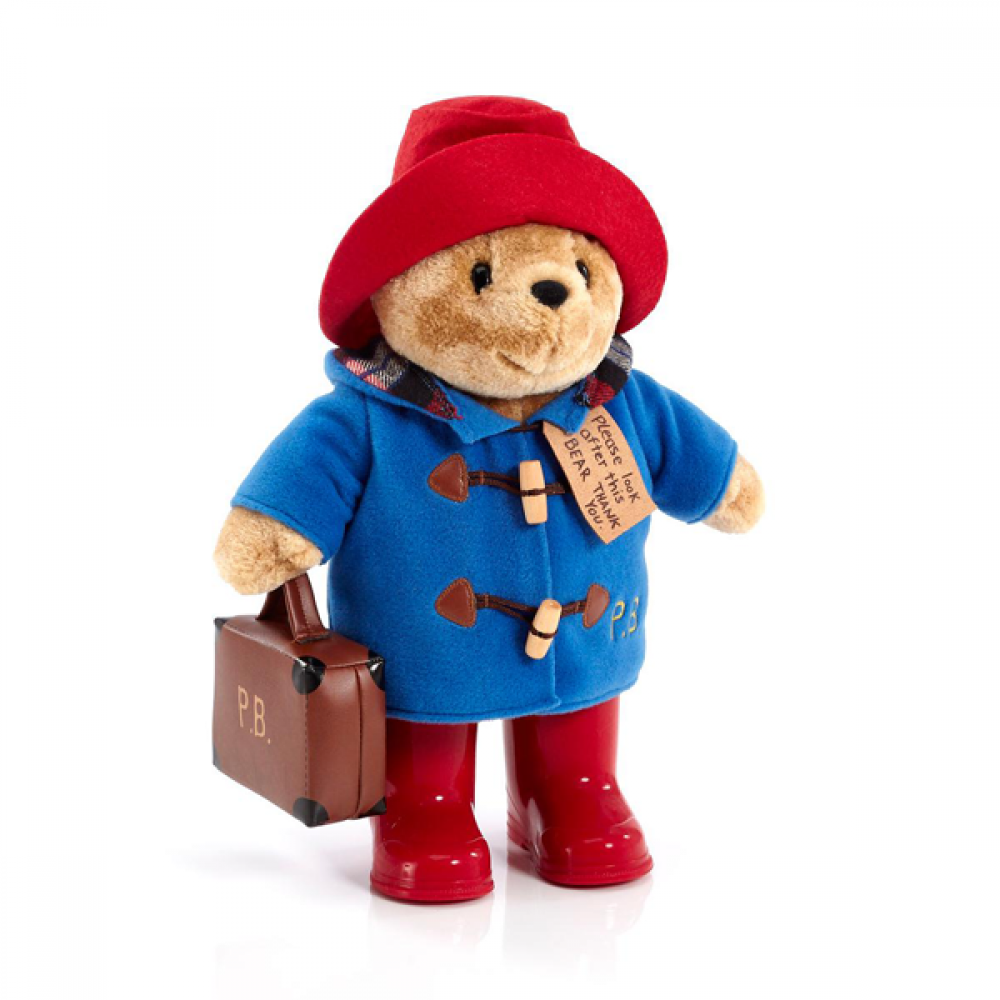 Paddington Bear With Boots Coat & Suitcase Large Plush Toy 34cm - Image 2