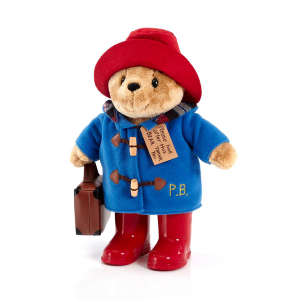 Paddington Bear With Boots Coat & Suitcase Large Plush Toy 34cm - Image 3
