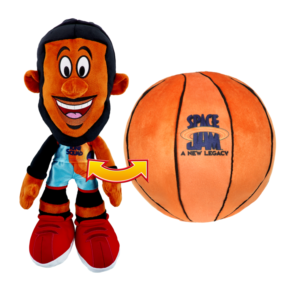 Space Jam Lebron James Transforming Hoop Pals Plush Toy 30cm - Image 2