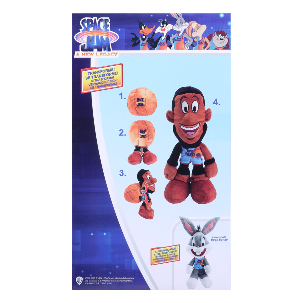 Space Jam Lebron James Transforming Hoop Pals Plush Toy 30cm - Image 4