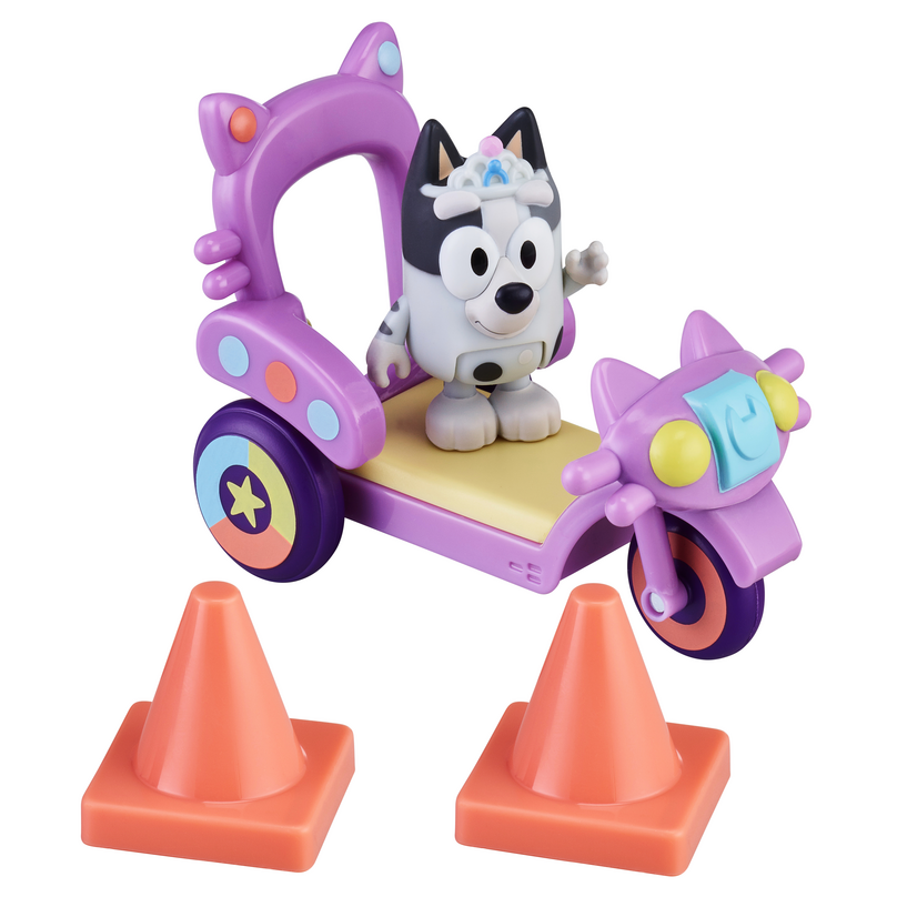Bluey Muffin's Cat Squad Bike Playset With Muffin Figurine - Image 2