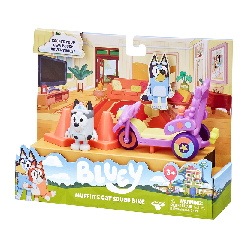 Bluey Muffin's Cat Squad Bike Playset With Muffin Figurine - Image 5