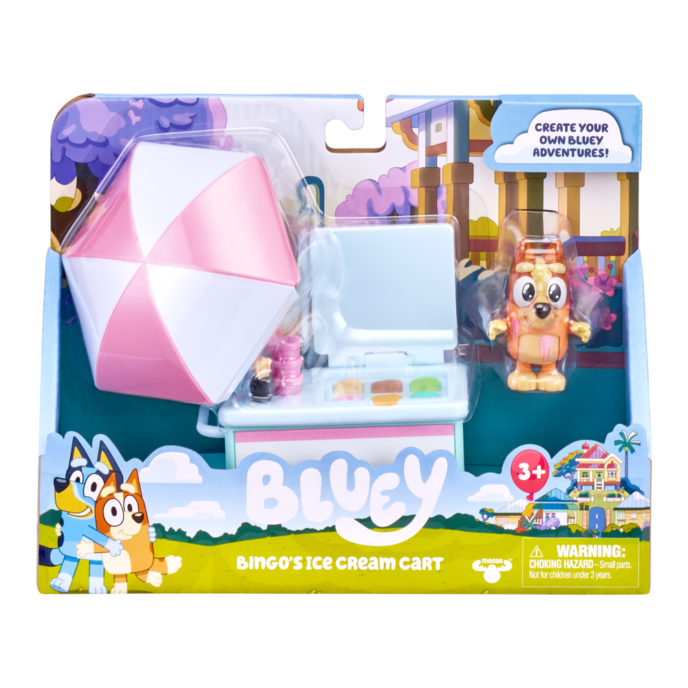 Bluey Ice Cream Cart With Bingo Figurine Vehicle Playset - Image 2