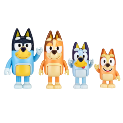 Bluey & Family New Expressions Mini Figurines 4 Pack 7.5cm