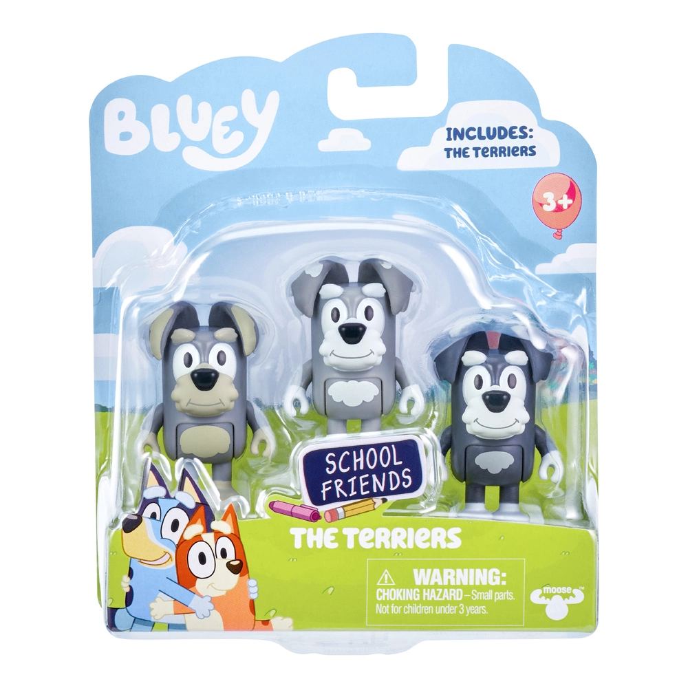 Bluey School Friends The Terriers Figurines 3 Pack - Image 3