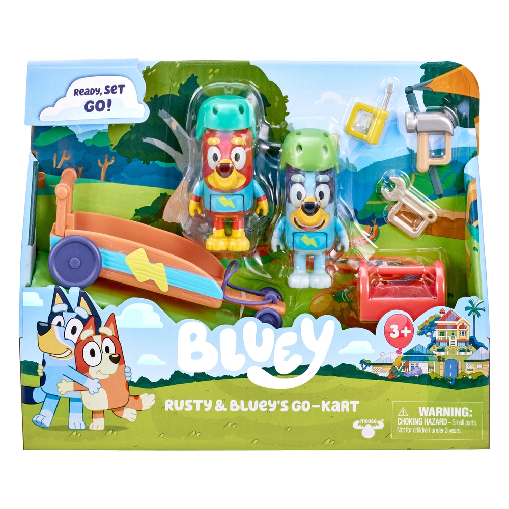 Bluey Rusty & Bluey's Go-Kart Vehicle Playset - Image 3