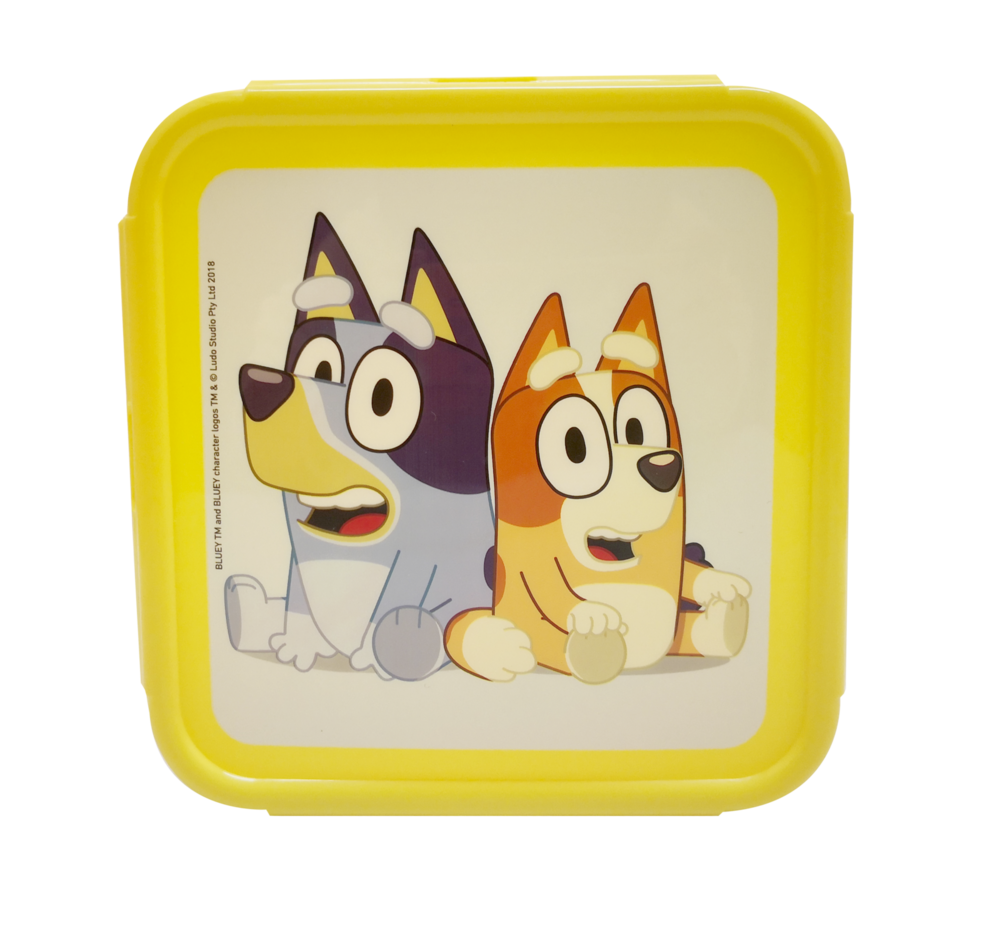 Bluey Sandwich Container - Yellow